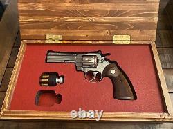 Colt Python Box, OEM Fit, Presentation Case, Display Case With Speedloader cuts