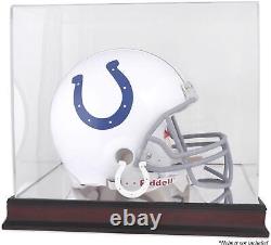 Colts Mahogany Helmet Logo Display Case with Mirror Back