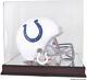 Colts Mahogany Helmet Logo Display Case with Mirror Back