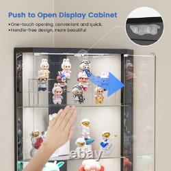 Corner Curio Cabinet with RGB Lights, 5-Tiers Display Cases for Collectibles