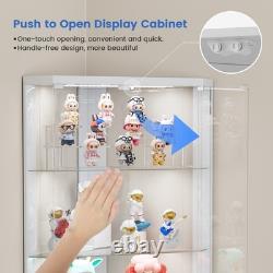 Corner Display Cabinet with RGB Lights, 5-Tiers Display Cases for Collectibles