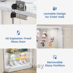 Corner Display Cabinet with RGB Lights, 5-Tiers Display Cases for Collectibles