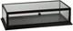 Countertop Wood Display Case Black Clear Top View 31 ¾ W x 18 D x 8 H Locking
