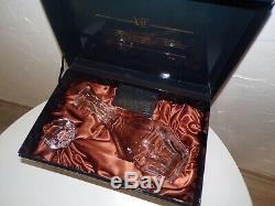 Courvoisier VOC Napoleon Cognac Baccarat Crystal Decanter Display Box Case
