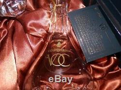 Courvoisier VOC Napoleon Cognac Baccarat Crystal Decanter Display Box Case
