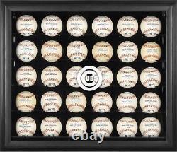 Cubs Logo Black Framed 30-Ball Display Case Fanatics