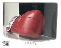 Curved Acrylic Wall Mount Horizontal Boxing Glove Display Case Full Size