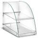 Curved Glass Dry Countertop Food Display Case 14x24x21