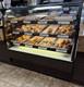 Curved Glass Floor Model Bakery Display Case, 3 Shelves, Full Service