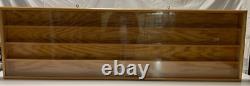 Custom Made Display Case with 4 shelves Plexiglass Doors, 60 X 18 1/4X 2 1/2