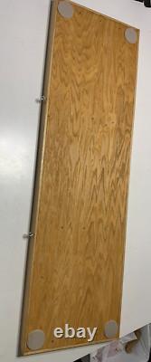Custom Made Display Case with 4 shelves Plexiglass Doors, 60 X 18 1/4X 2 1/2