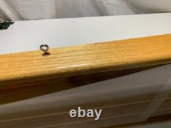 Custom Made Display Case with 4 shelves Plexiglass Doors, 60 X 18 1/4X 2 1/2
