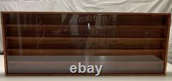 Custom Made Display Case with 5 shelves Plexiglass Doors, 47 X 18 3/4X 3 1/4