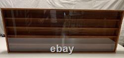 Custom Made Display Case with 5 shelves Plexiglass Doors, 47 X 18 3/4X 3 1/4