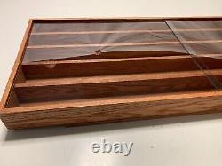 Custom Made Display Case with 5 shelves Plexiglass Doors, 47 X 18 3/4X 3 1/4