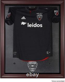 D. C United Mahogany Framed Team Logo Jersey Display Case