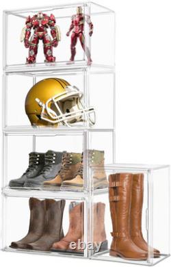DAOOH 5 Pack Xxx-Large Extra Large Acrylic Display Case 17''X13''X13'' Transpare