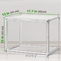 DAOOH 5 Pack Xxx-Large Extra Large Acrylic Display Case 17''X13''X13'' Transpare