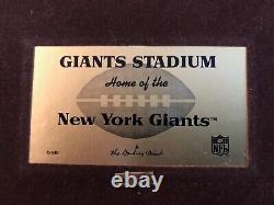 Danbury Mint Shea and Giants Stadium Display cases original boxes