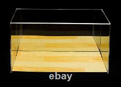 Deluxe Acrylic Basketball Shoe Display Case with Mirror and Wood Floor (A026)