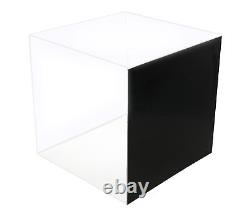 Deluxe Acrylic Full Size Basketball Display Case Mirror & Silver Risers(A001-SR)