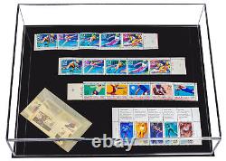 Deluxe Clear Acrylic Book, Stamp, or Coin Collection Display Case (A029-BDS)