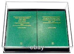 Deluxe Clear Acrylic Book, Stamp, or Coin Collection Display Case (A029-BDS)