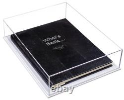 Deluxe Clear Acrylic Book, Stamp, or Coin Collection Display Case (A029-WDS)