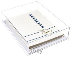 Deluxe Clear Acrylic Book, Stamp, or Coin Collection Display Case (A029-WDS)
