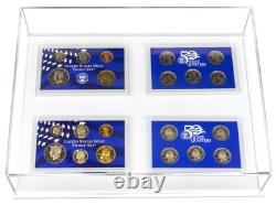 Deluxe Clear Acrylic Book, Stamp, or Coin Collection Display Case (A029-WDS)