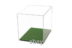 Deluxe Full Size Football Helmet Display Case Clear with Turf Bottom (A002-CTB)