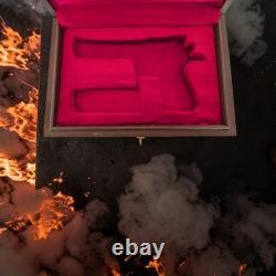 Desert Eagle Storage Box. Handmade Indian Rosewood/Sheesham Case with Brass Work