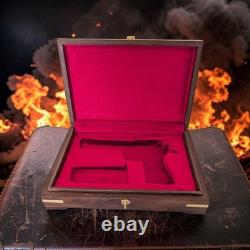 Desert Eagle Storage Box. Handmade Indian Rosewood/Sheesham Case with Brass Work