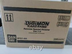 Digimon Booster Box Display Special ver. 1.0 BT01-03 English CASE 12 DISPLAYS