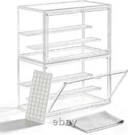 Display Cabinet with Acrylic Doors, Display Case for Figures