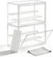 Display Cabinet with Acrylic Doors, Display Case for Figures