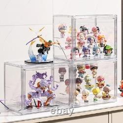 Display Cabinet with Acrylic Doors, Display Case for Figures
