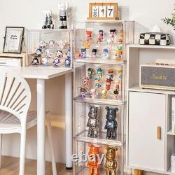 Display Cabinet with Acrylic Doors, Display Case for Figures