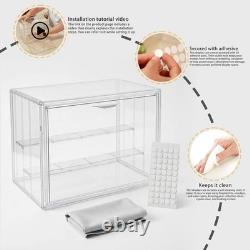 Display Cabinet with Acrylic Doors, Display Case for Figures