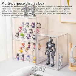 Display Cabinet with Acrylic Doors, Display Case for Figures