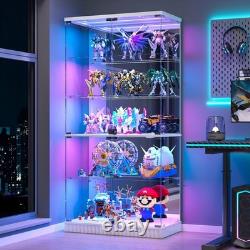 Display Cabinet with RGB Lights, Curio Cabinet Display Cases for Collectibles