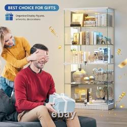 Display Cabinet with RGB Lights, Curio Cabinet Display Cases for Collectibles