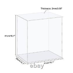Display Case Box Acrylic Box Transparent Showcase 41x36x41cm for Collectibles
