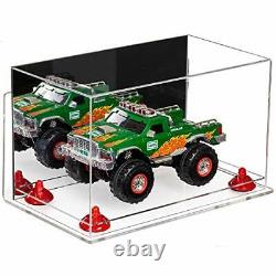 Display Case -Box w /Mirror Case, Red Risers, Clear Wall Mount & Clear Base (A011)