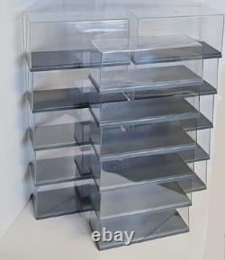 Display Case Lot Of 16 125 124 AMT ERTL Model Stackable + Extra Action Case