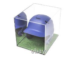 Display Case Medium Rectangle Box with Mirror & Turf Bottom 12.25x10x10.5A012-MTB