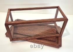 Display Case/Model/Collectables Oak Wood/Acrylic #PP24033