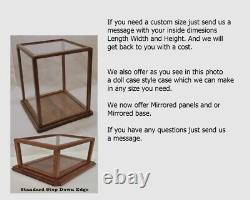 Display Case/Model/Collectables Oak Wood/Acrylic #PP24033