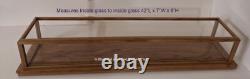 Display Case Wood/Acrylic Glass inside measures 42 L x 7W x 6H #PP24019
