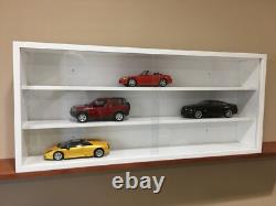 Display Case for 1/18 & Smaller Scale Cars, Other 3 Compartments (Made in USA)